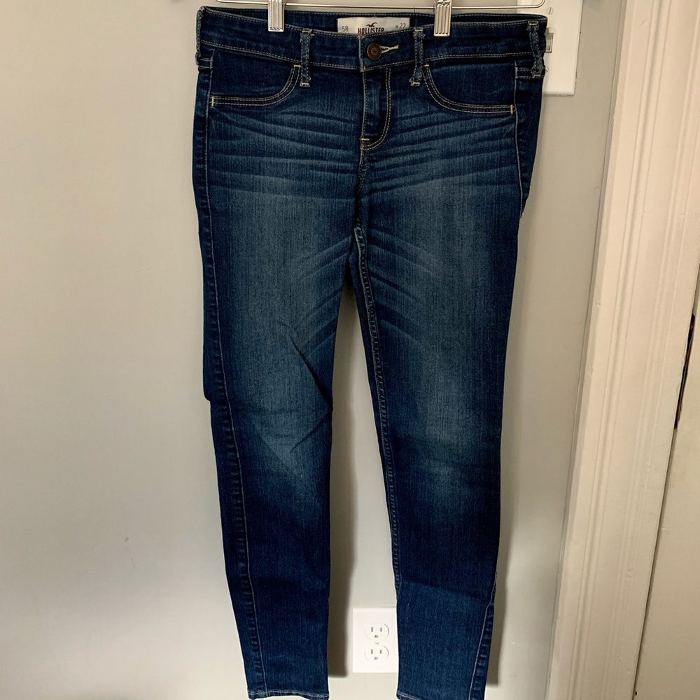 Dark Blue Hollister Skinny Jeans